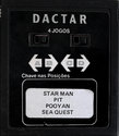 4 Jogos - Star Man / Pit / Pooyan / Sea Quest Atari cartridge scan