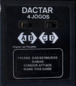 4 Jogos - Triâng. das Bermudas / Damas / Condor Attack / Name This Game Atari cartridge scan