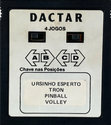 4 Jogos - Ursinho Esperto / TRON / Pinball / Volley Atari cartridge scan