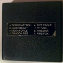 8 in 1 - Demonattack / Laser Blast / Dragon Fire / Five Eagle / Megaforce /  Fire Man / Fire Fox / Pitfall Atari cartridge scan
