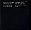 8 in 1 - Donkey Kong / Marine War / Space Man / Grandprix / Bomb Assult / Moto Cross / Planet Patrol / Packy Atari cartridge scan