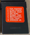 8 in 1 - Fox Fighter / Star Force / Mouse Trap / Ski Hunt / Bobby Trip / Motocross / Fox Trap / Exerion Jr.  Atari cartridge scan