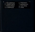8 in 1 - Megamania / Laser Gate / Frog Pond / Stampede / Freeway / Manwood / Gas Hog / Oink  Atari cartridge scan