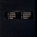 8 in 1 - Tennis / Karate / Boxing / MAD / Frogger / Seaquest / Enduro / Tank 3 Atari cartridge scan