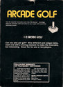 Arcade Golf Atari cartridge scan