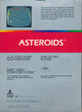 Asteroids Atari cartridge scan