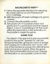 Bachelorette Party / Burning Desire Atari instructions