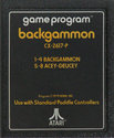 Backgammon Atari cartridge scan
