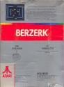 Berzerk Atari cartridge scan