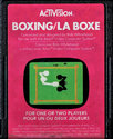 Boxing - La Boxe Atari cartridge scan