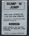 Bump 'n' Jump Atari cartridge scan