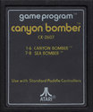 Canyon Bomber Atari cartridge scan