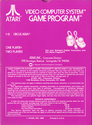 Circus Atari Atari cartridge scan
