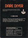 Dare Diver Atari cartridge scan