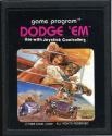 Dodge 'Em Atari cartridge scan