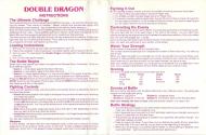 Double Dragon Atari instructions