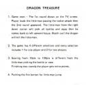 Dragon Treasure Atari instructions