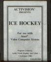 Ice Hockey Atari cartridge scan