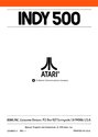 Indy 500 Atari instructions