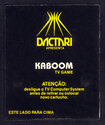 Kaboom Atari cartridge scan