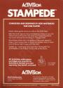 Stampede - Lasso-Helden Atari cartridge scan