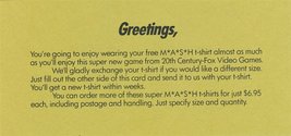 M*A*S*H Atari instructions