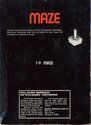Maze Atari cartridge scan