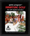 Miniature Golf Atari cartridge scan