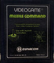 Missile Command Atari cartridge scan