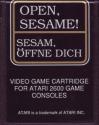 Open, Sesame! - Sesam, Öffne Dich Atari cartridge scan
