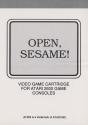 Open, Sesame! - Sesam, Öffne Dich Atari instructions