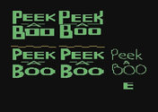Peek-A-Boo Atari cartridge scan