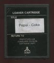 Pepsi Invaders Atari cartridge scan