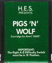 Pigs 'n' Wolf Atari cartridge scan