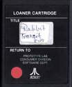 Rabbit Transit Atari cartridge scan