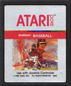 RealSports Baseball Atari cartridge scan