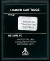 RealSports Basketball Atari cartridge scan
