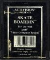 Skate Boardin Atari cartridge scan