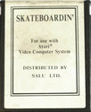 Skateboardin' Atari cartridge scan