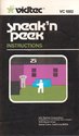 Sneak'n Peek Atari instructions