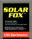Solar Fox Atari cartridge scan