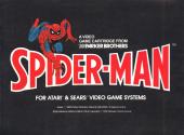 Spider-Man Atari instructions