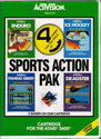 Sports Action Pak - Enduro / Ice Hockey / Fishing Derby / Dragster Atari cartridge scan