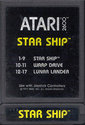Star Ship Atari cartridge scan