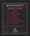 Street Racer Atari cartridge scan