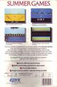 Summer Games Atari cartridge scan
