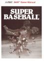 Super Baseball Atari instructions