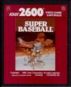Super Baseball Atari cartridge scan