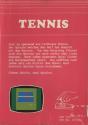 Tennis Atari cartridge scan