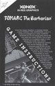 Tomarc the Barbarian Atari instructions